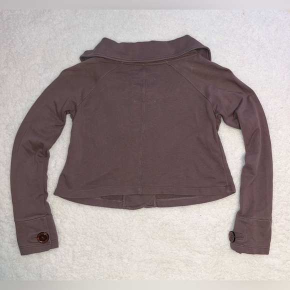 Allihop by Anthropologie Three Button Cropped Jacket Women’s Small - Picture 2 of 7